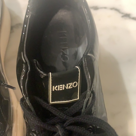 Original KENZO patent leather sneaker. Size 39 (8.5) practically new - Picture 4 of 5